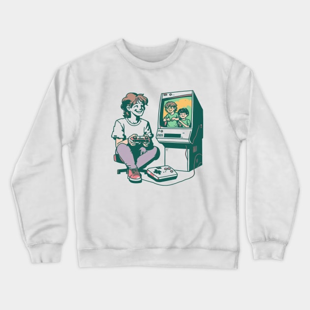 Sorry girls I only love video games and my mom Crewneck Sweatshirt by Kamran Sharjeel